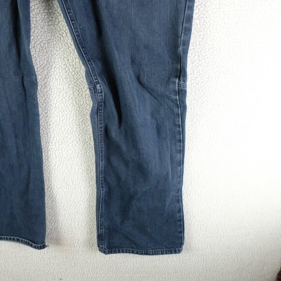 Vintage Gap Jeans Womens 36 Blue Utility Dark Wash Baggy Y2K Denim Heavyweight - Picture 3 of 14